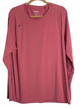RHONE Men’s Long Sleeve Crew in Dusty Rose XL